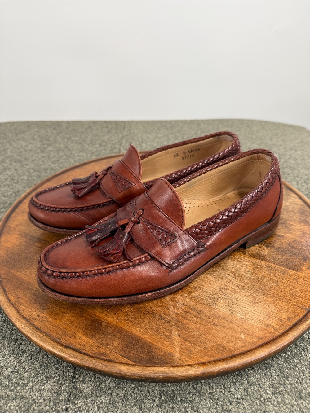 Allen Edmonds Shoes Mens 8.5 B Brown Leather Tassel Loafers Slip On Maxfield